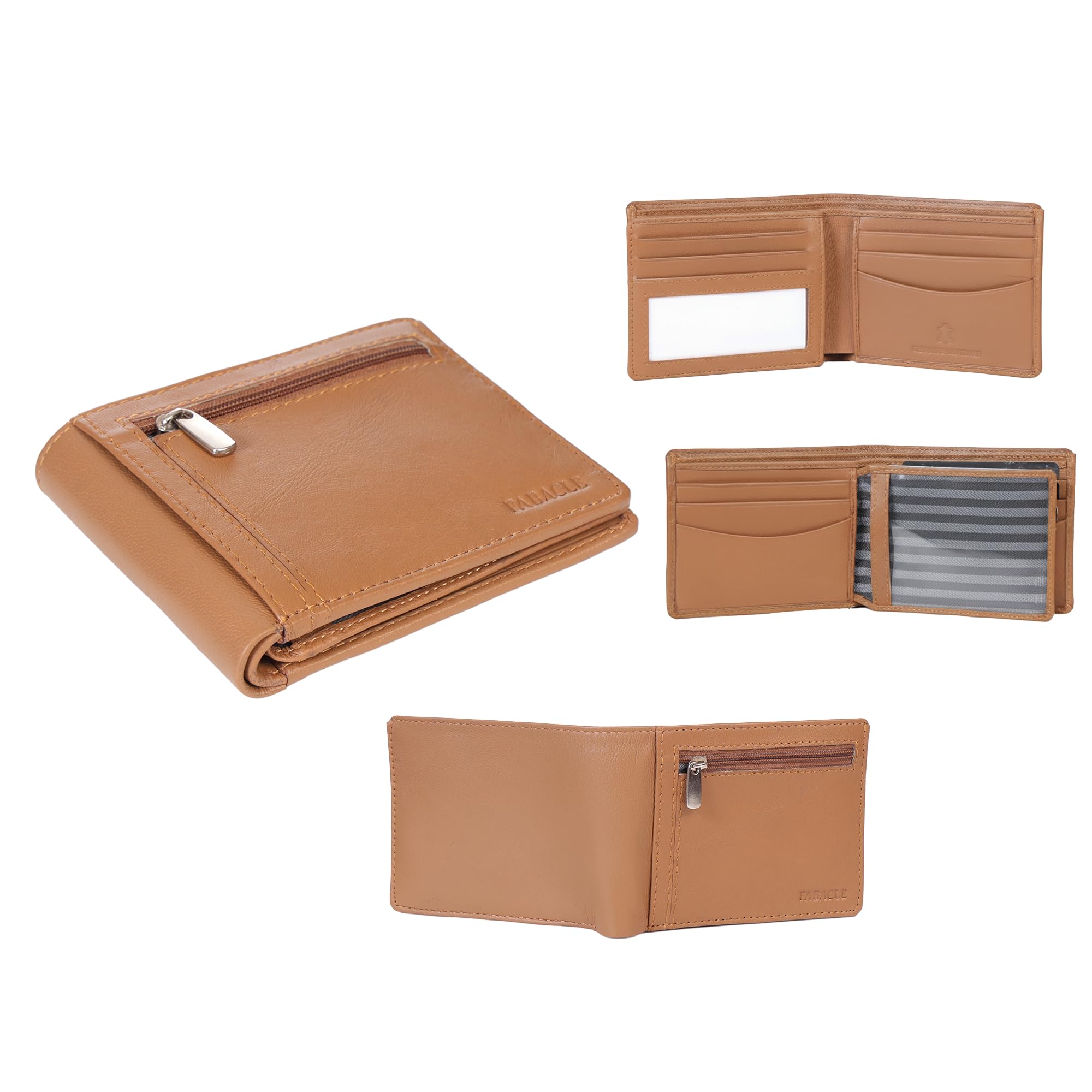 fabacle Lily Original Beige Leather Wallet for Men – Premium Feel, Elegant Design – Ideal for Office, Travel, Gifting & Daily Use-picture-27