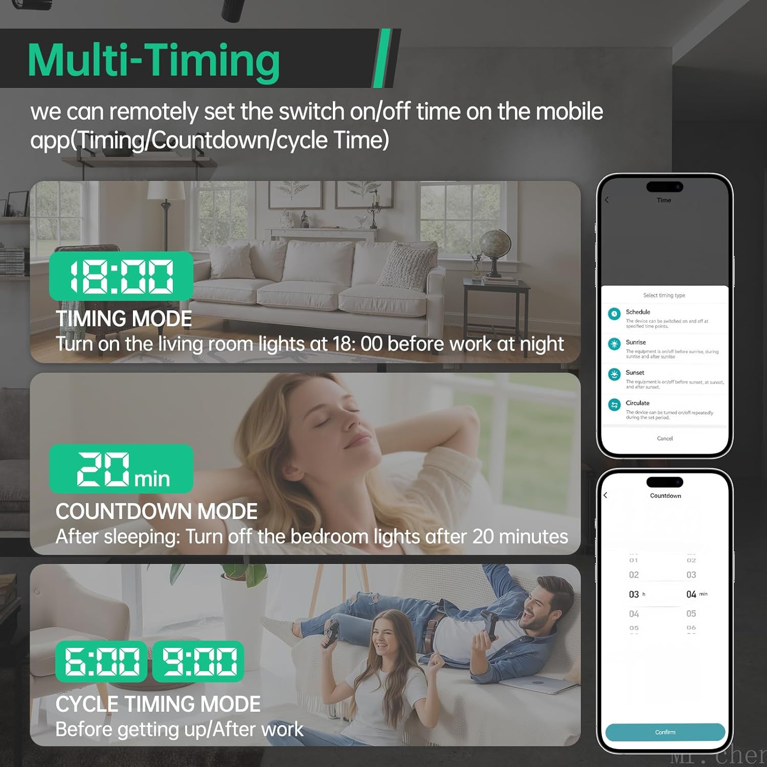 WiFi Smart Switch Breaker, 1-63A Adjustable WiFi Circuit Breaker, Smart Life/Tuya APP Remote Control Switch Timer Monitor Voltage Power Energy Usage, Compatible for Alexa Google Home DIN Rail