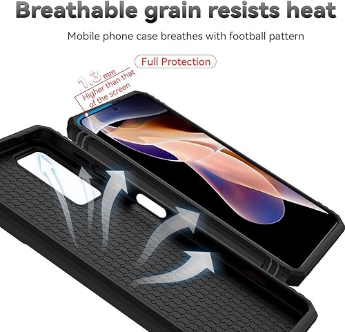 Miniatura 7 de Yodueiv Funda para Redmi Note 11 Pro 4G5GRedmi Note 11E Pro con protector de pantalla de vidrio templado y cubierta de cámara deslizante, anillo