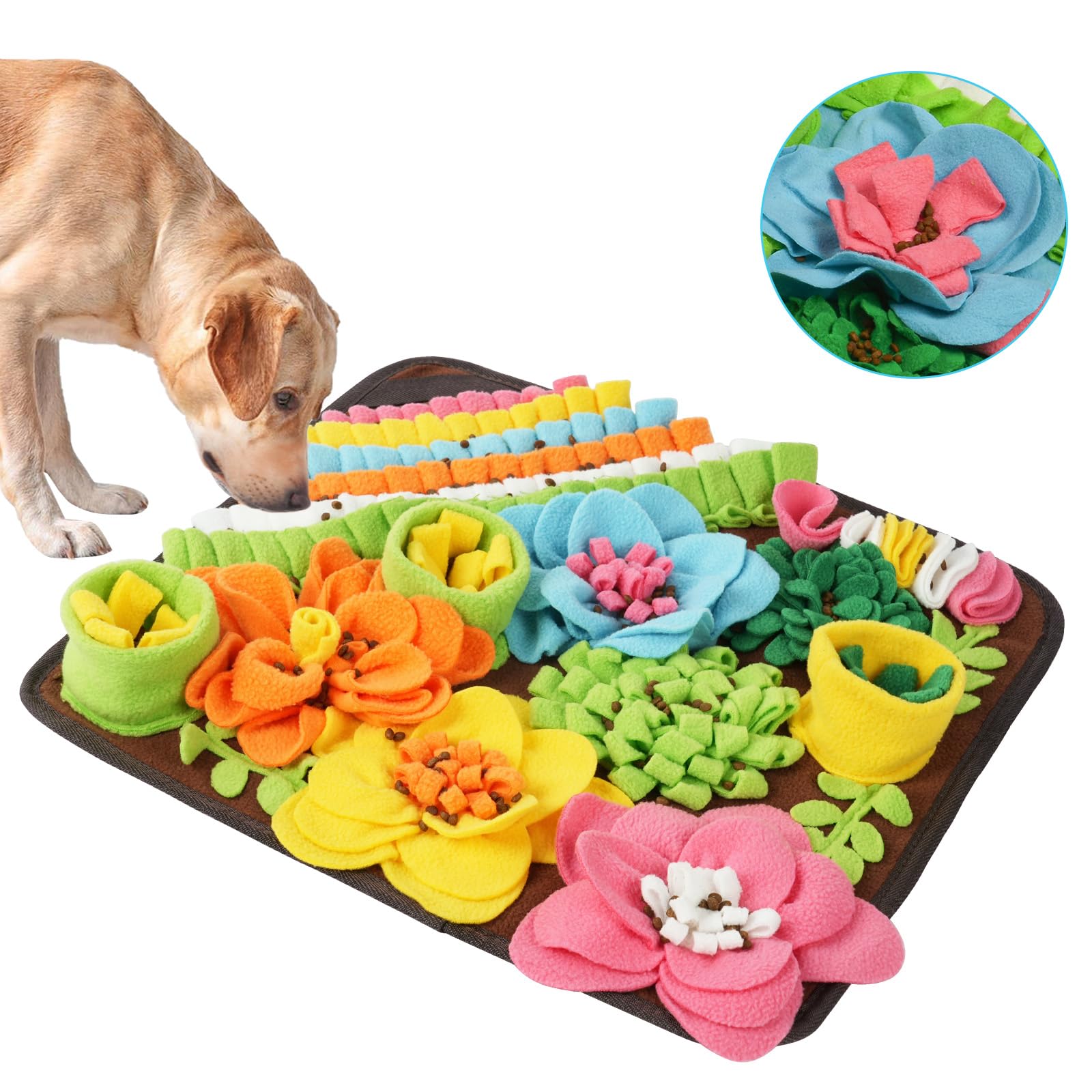 Tappeto Olfattivo Cane 39cm Snuffle Mat Lavabile Antiscivolo Giocattolo Addestramento Foraggiamento