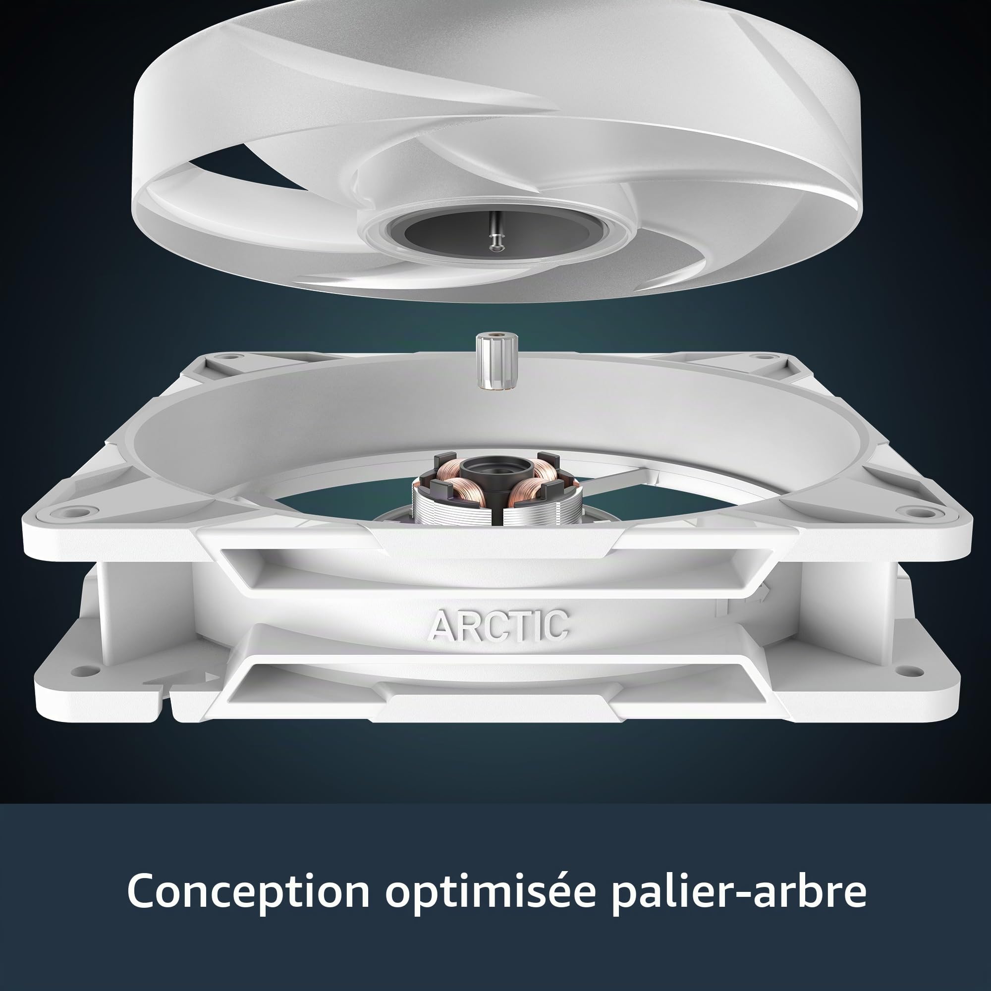 ARCTIC P14 Pro Reverse A-RGB – 3 Pack – 140 mm Ventilateur Premium avec flux d'air inversé, Ventilateur PWM avec répartiteur de câble en Y, 400-2650 rpm, 0 rpm <5% PWM, 5V Digital RGB, FDB, 4-Pin -