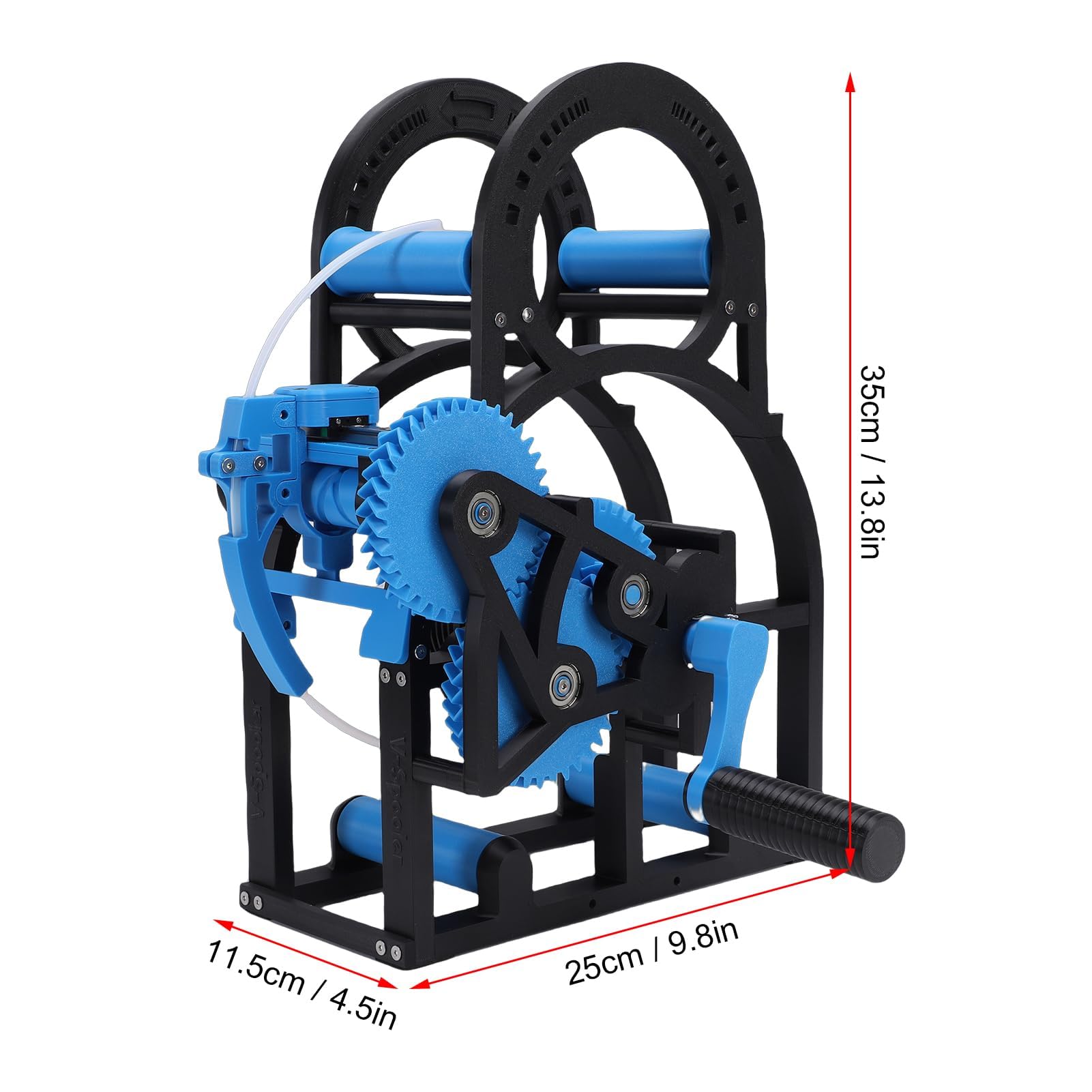 Rebobinador de bobina de doble potencia, envuelve perfectamente filamentos de impresión 3D de 1 kg sin enredos, para PLA/PETG/TPU/ABS