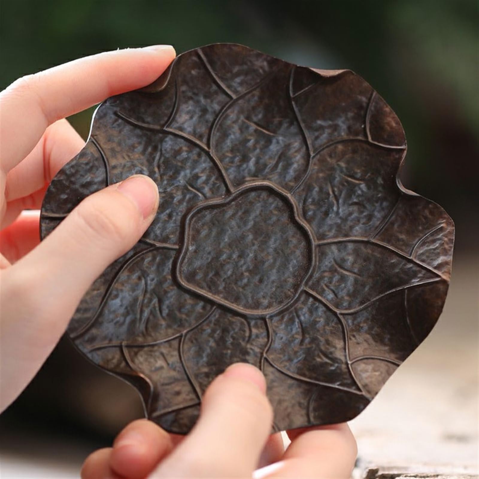 Räucherstäbchen für den Innenbereich, buddhistische Stimmung, Kranich und Lotusblatt-Form, langlebiger Metallhalter, Dekoration