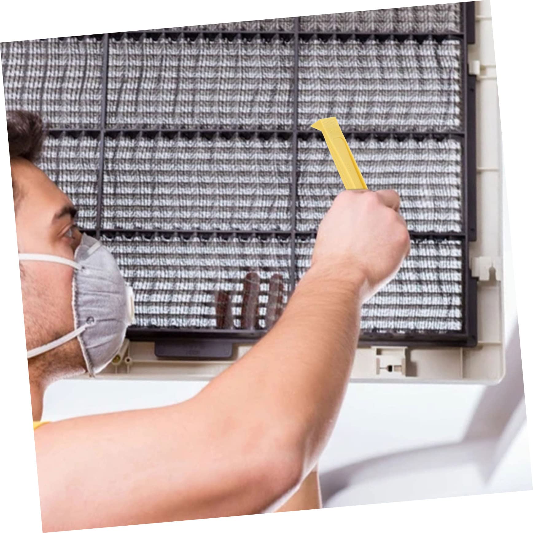TOPBATHY 3 Set Di Spazzole Per Alette Del Condensatore Del Condizionatore Pettine Per Alette Per La Pulizia Delle Alette Del Condizionatore Radiatore 6 Pezzi*3