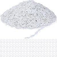 Vista 8 de Geelin Barrera de cadena de plástico de 600 pies, cadena de seguridad resistente a la intemperie, valla decorativa con ganchos en S para áreas