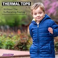 Vista 9 de Rocky Ropa interior térmica para niños, ropa interior larga para niños, capa base para clima frío/esquí Jade