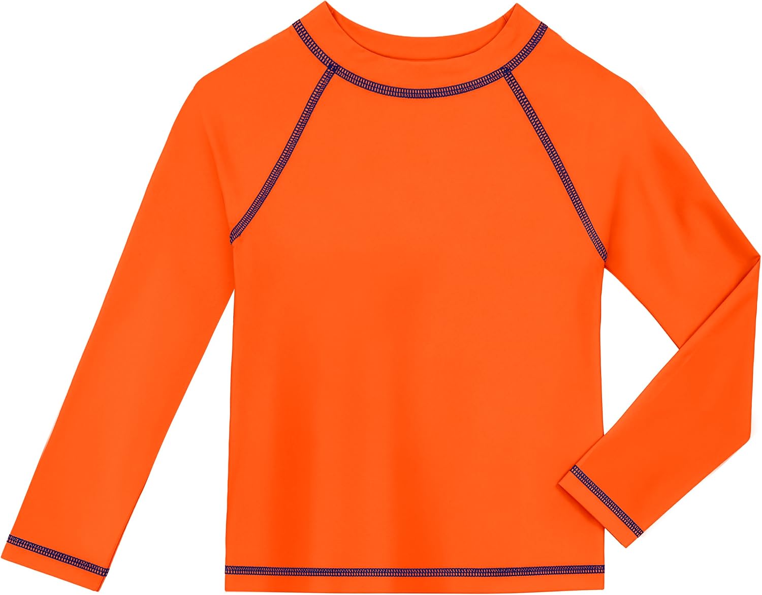 City Threads Rash Guard for Boys SPF 50+ Made in USA, Long Sleeve Swim Shirt with Sun Protection, Toddler, and Youth Sizes