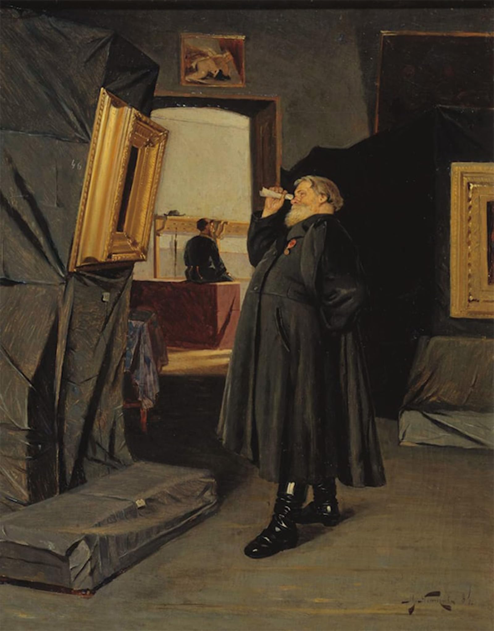 POSTERIIk Famous Animal Posters Vintage Picture il conoscitore Mikhail Nesterov Modern Wall Decor for Home Decor 60x90cm