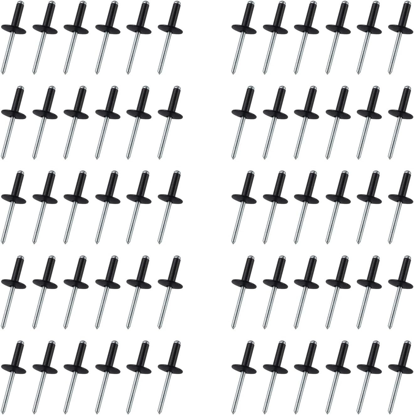 (60 Pack) 3/16 Steel Pop Rivet 293150104,Compatible with Ski-Doo/Sea-Doo/Can-Am Replaces 390409600,390907700,293150104