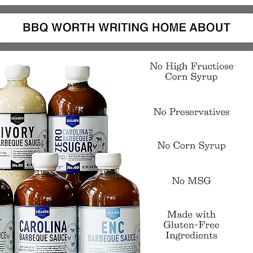 Miniatura 5 de Lillie's Q - Salsa de barbacoa dorada, salsa gourmet de Carolina, salsa barbacoa picante con mostaza de Carolina del Sur, ingredientes premium,