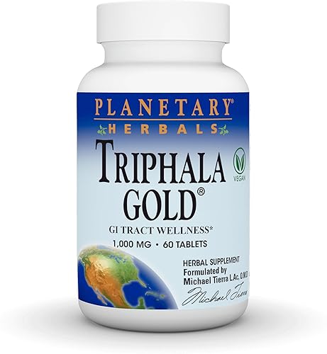 Planetary Herbals Triphala Gold 1000mg - 60 Tabletas