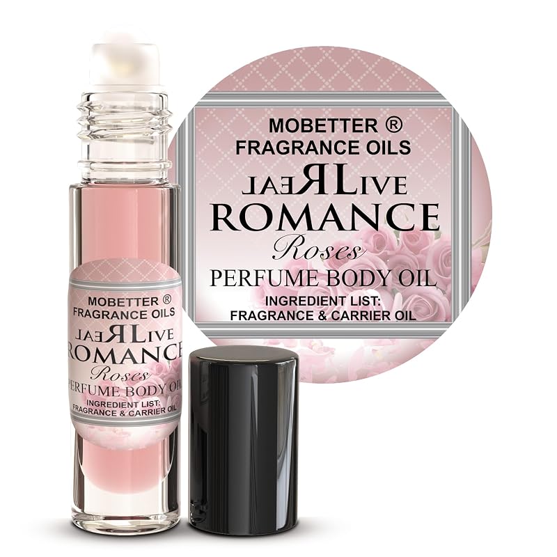 MOBETTER FRAGRANCE OILS Real Live Romance Roses Óleo Corporal Perfumado em Roll-on, 32 g aproximadamente