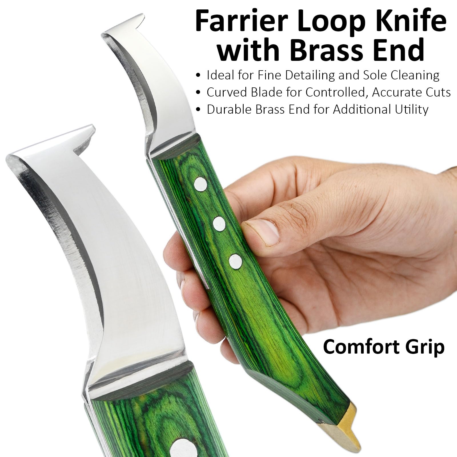 Premium Farrier Knife - Horse & Livestock Hoof Trimming -2