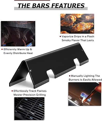 Miniatura 5 de Barras aromatizantes 7636 y 67046 para Weber Spirit II E-310 310 300 piezas de parrilla, Spirit ES-310 320 330 repuesto de piezas, barras de sabor