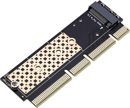 M.2 SSD to PCIE Adapter with Heat Sink | M.2 NVME SSD to PCIE 4.0 X16 Expansion Card with Aluminum Heatsink, Easy Install, Supports 2230/2242/2260/2280