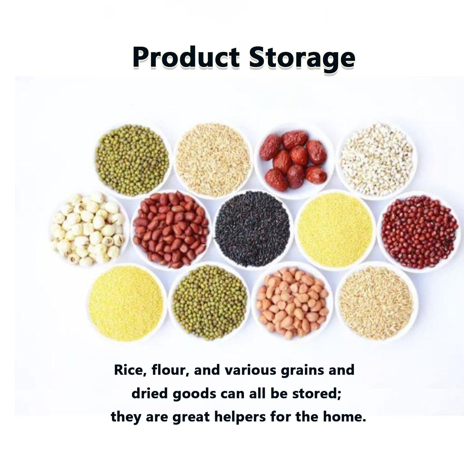 Récipient à riz en céramique de 25 L, hermétique - Grand distributeur de conservation alimentaire hermétique de 15 kg - Récipient en céramique pour la conservation de la farine, du café, du thé.