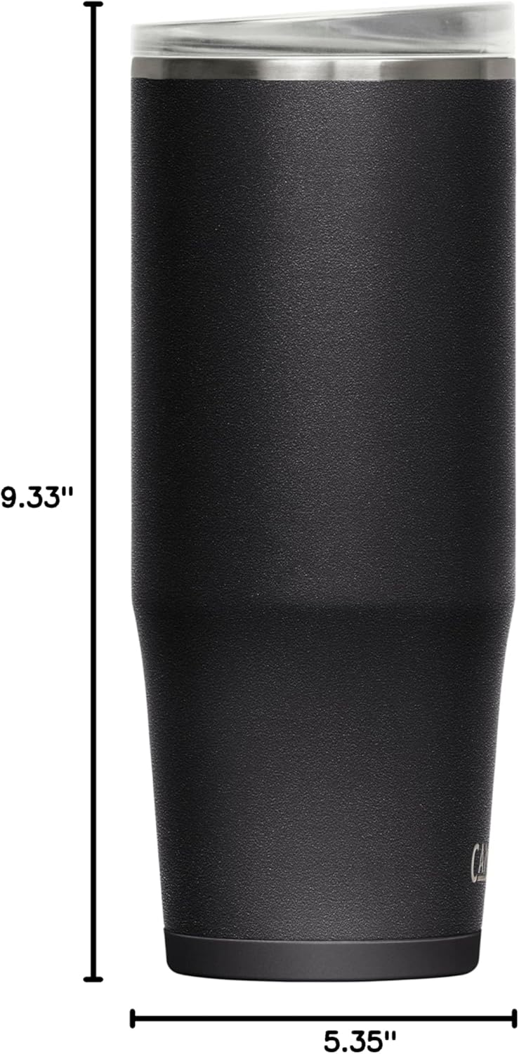 CamelBak Thrive Leak-Proof 32 oz Mug, Insulated Stainless Steel - for Travel, Coffee, Tea, hot Beverages - Spill Proof Cup-Holder Compatible, Black