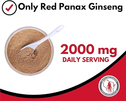 Miniatura 2 de Polvo de ginseng Panax rojo con ginsenósidos naturales (16 onzas) - Soporta energía saludable, vitalidad, estado de ánimo y más, polvo de raíz de