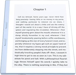 Y Lector, Temperatura de Color Ajustable del Lector de Libros Electrónicos con Micro Tarjetas Ranura para el Hogar (Blue)