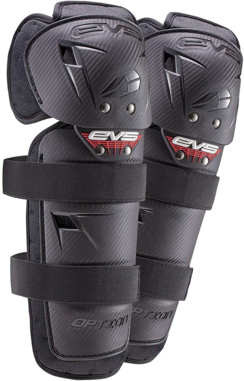 EVS SPORTS Option Knee Guard | Riding Protection | Knee to Shin Coverage | Black | Adult