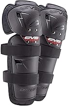 EVS SPORTS Option Knee Guard | Riding Protection | Knee to Shin Coverage | Black | Youth