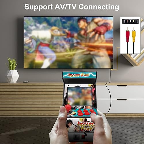 Miniatura 5 de Máquina de Juegos de Arcade Mini - 156 Consolas de Juegos Retro Jugables - Dispositivo de Juegos de Mano con Pantalla de 2.8 Pulgadas Soporte de