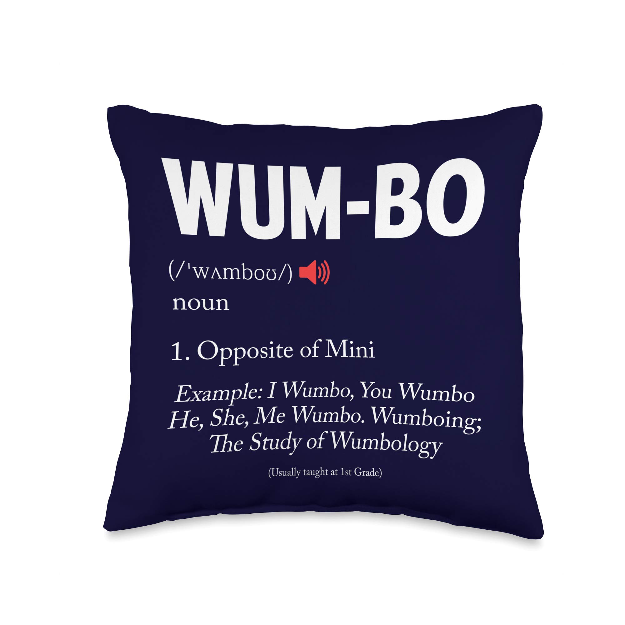 Wumbo Definition! Funny Cartoon Meme Throw Pillow ...