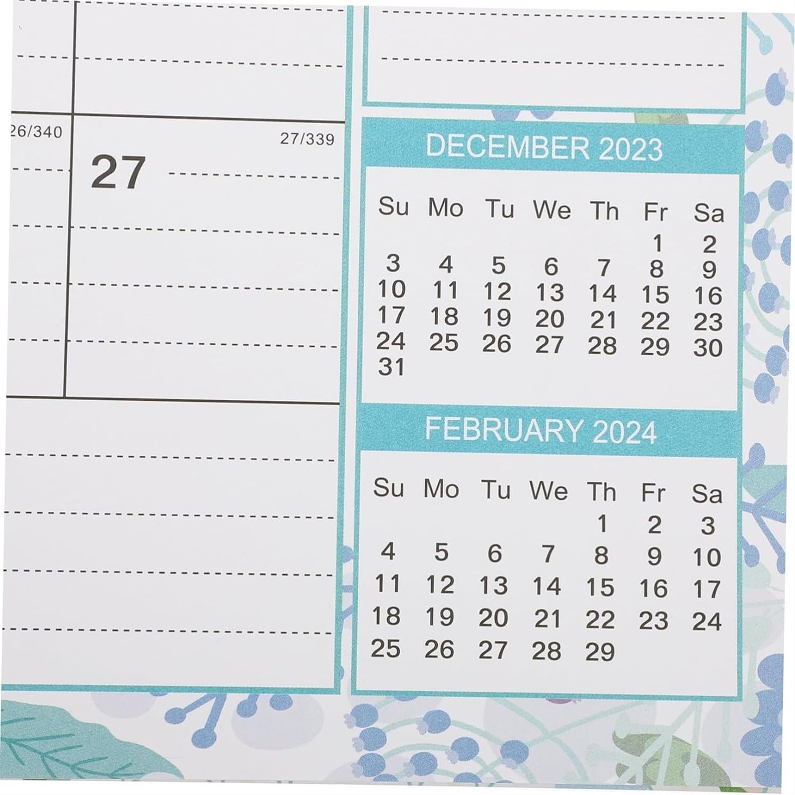 Familienplaner Kalender 2024 Wandkalender 2024 DEZ. 2024, Dickes Papier, Perfekt Für Die Planung In Schule, Büro Und Zuhause Kalender 2024 (Color : A, Size : 3pcs)
