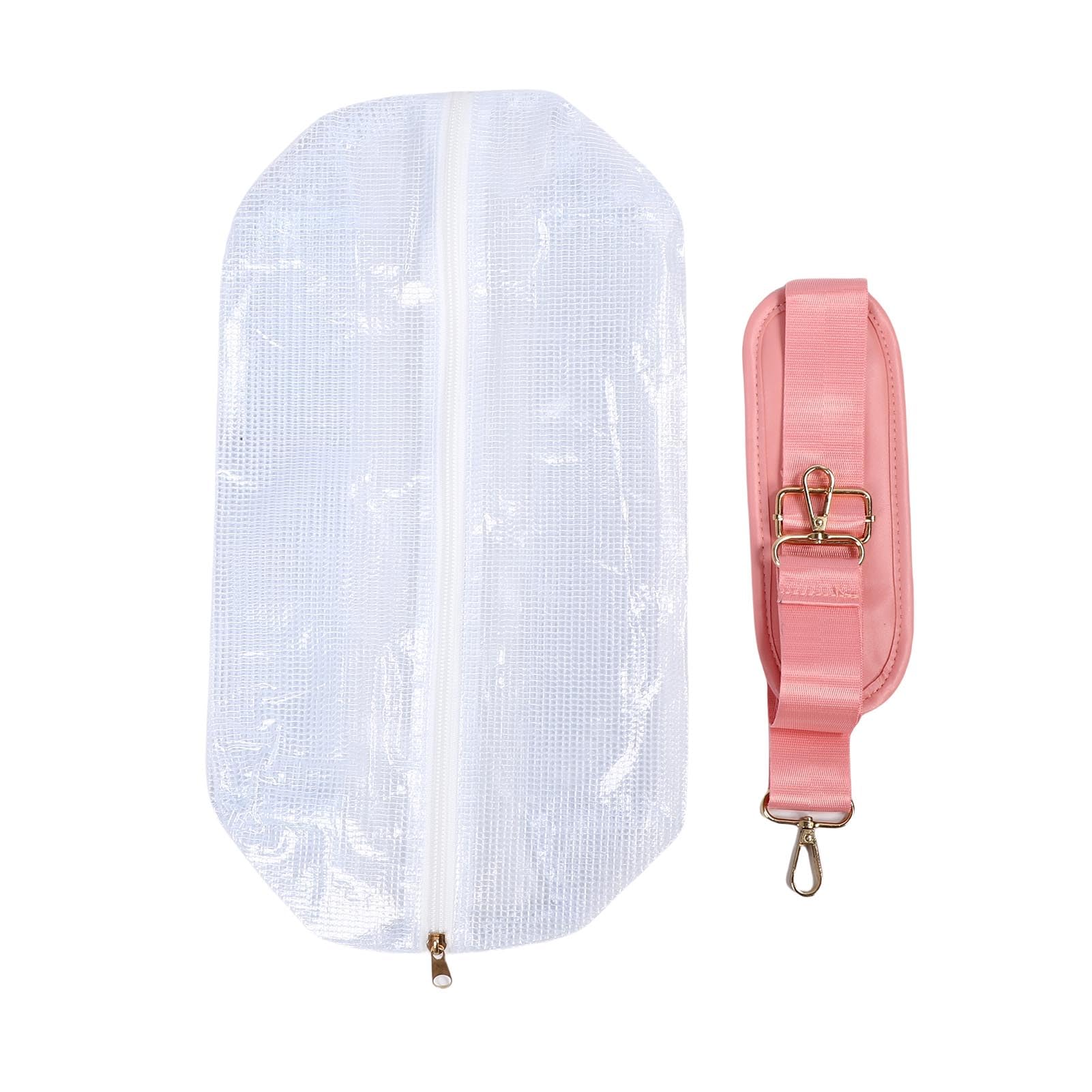 LICAEVEY Torba Podróżna Duża pojemność Miękka Skórzana Rączka Wodoodporna Torba do Przechowywania ubrań z Odpinanym Uchwytem 40L (PINK)