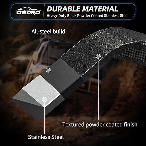 Miniatura 7 de oEdRo - Juego de 4 guardabarros actualizados compatibles con Jeep Wrangler JK y JKU Unlimited 2007-2018 (2 puertas y 4 puertas), con textura negra y