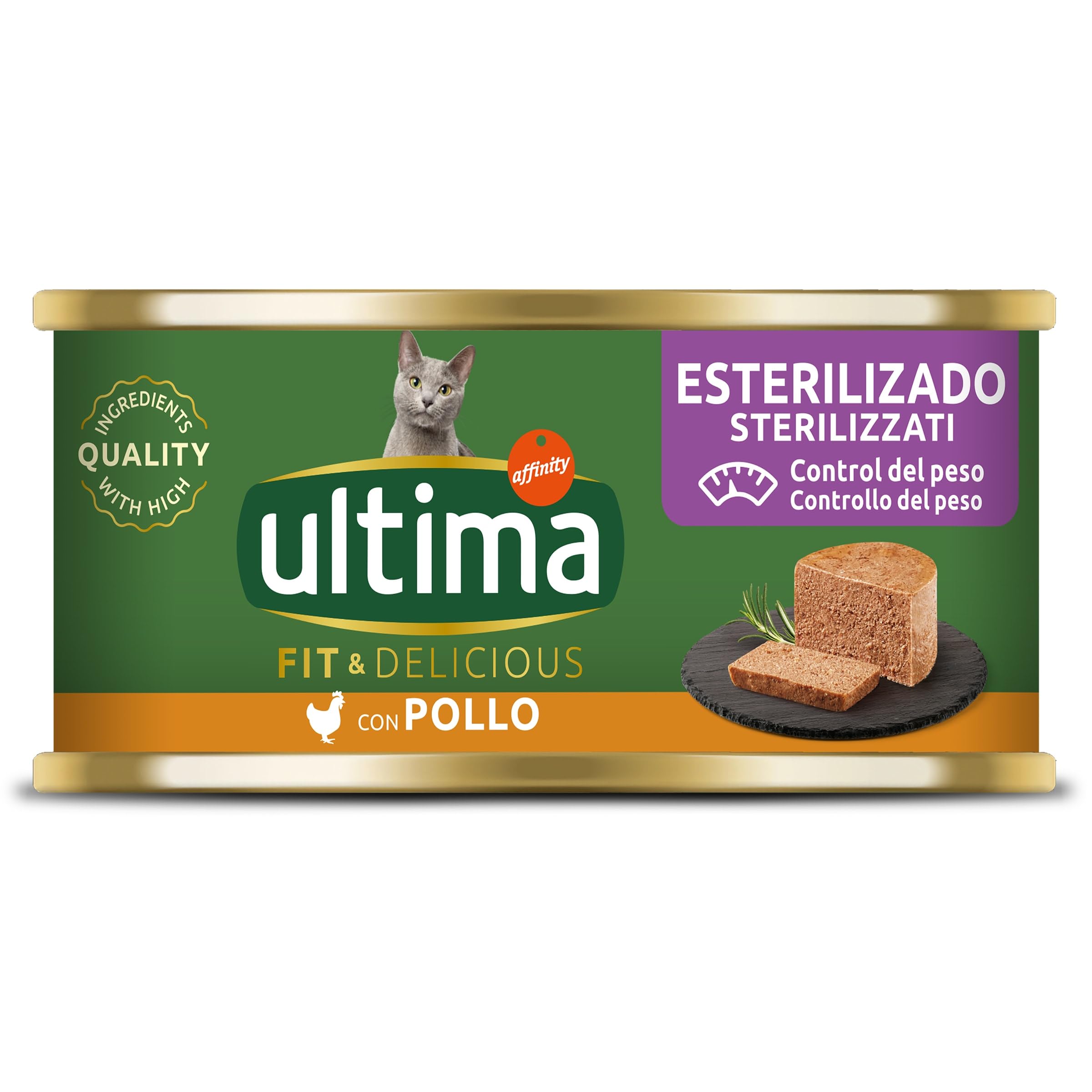 Ultima Fit & Delicious Comida Húmeda para Gatos - Paté con Pollo: 85g