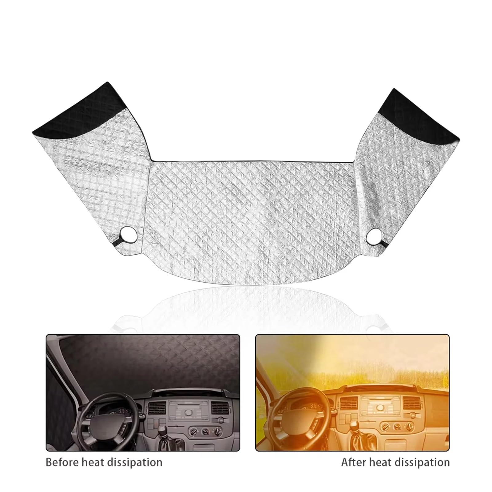 Protector para Parabrisas Coche para VW para T5/T6 Protección UV Parabrisas De Coche Cubierta De Nieve Cubierta De Toldo para Autocaravana Parabrisas Parasol Parasol Coche