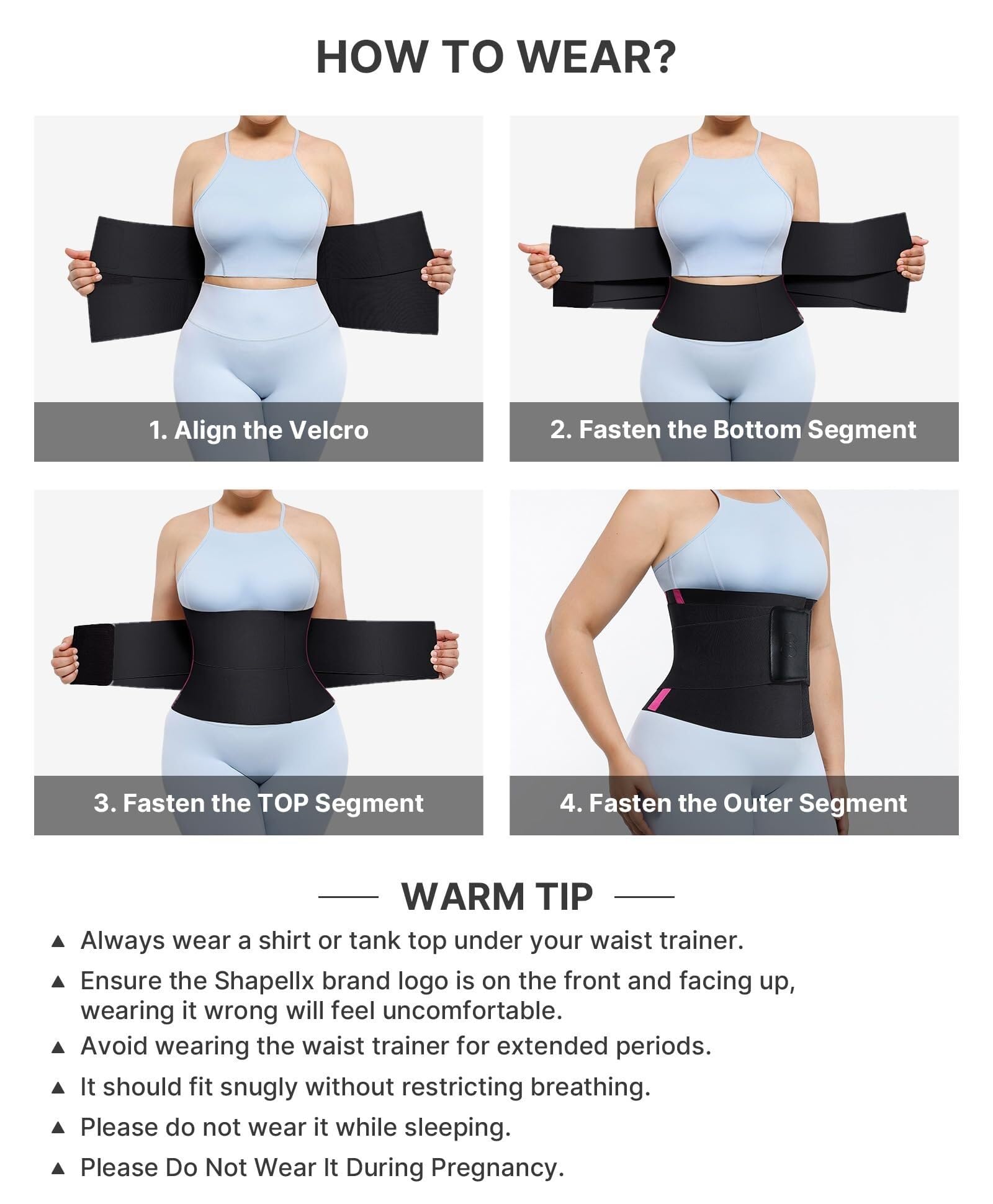Fascia Lombare Schiena Cintura Di Supporto For Vita E Addome, Trainer Addominale Ergonomico Elastica(Black,Large)