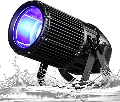 IP65 260W RGBW COB LED Stage Wash Light with Zoom Waterproof Spotlight Par Light for Outdoor/Indoor Event