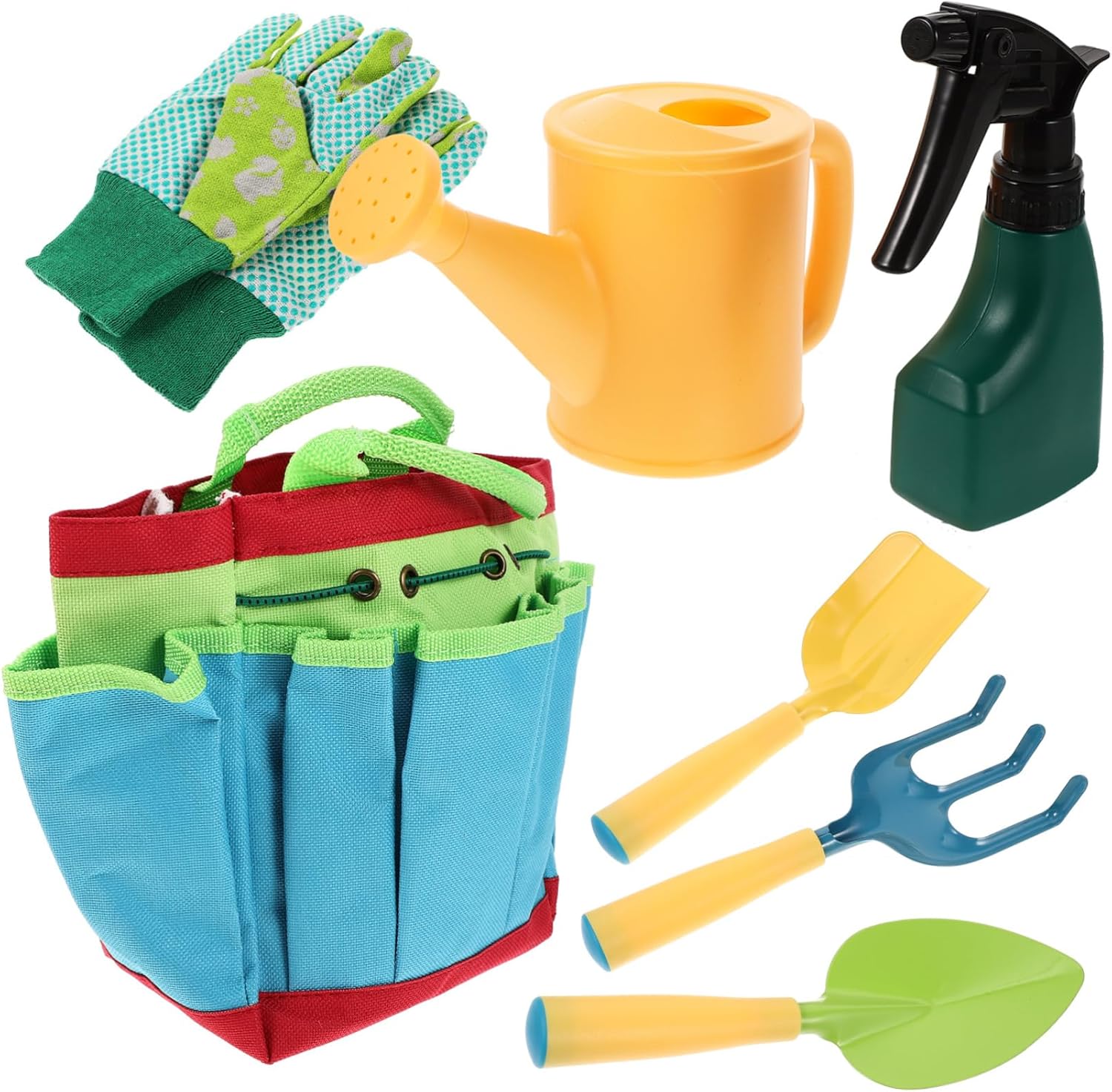1Set Gardening Tools for Little Gardener Tool Kit Safe Lightweight Gardening Supplies for Boys for Outdoor Planting and Family Fun Activities
