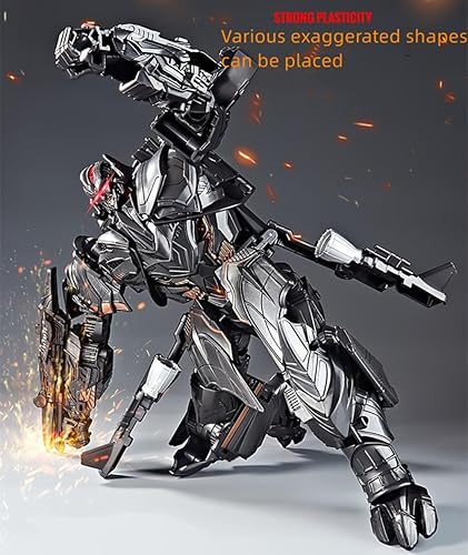 Miniatura 3 de Lcfd - Juguetes de automóvil deformación de aleación, tamaño grande de 11 pulgadas, modelo de automóvil de deformación manual, figuras de acción,