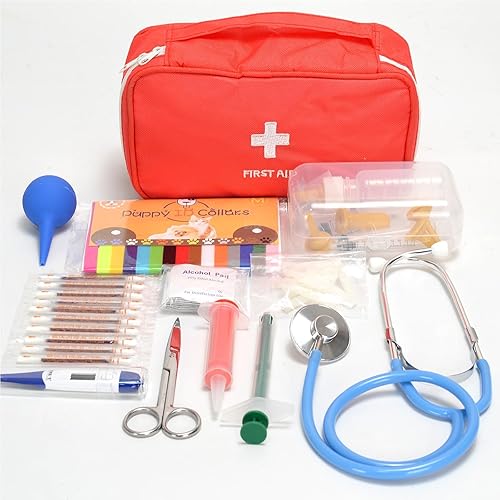 OMYGYM Kit de parto para cachorros Eleva el nacimiento de la llegada de adorables cachorros, kit completo de parto - 43 artículos esenciales para un