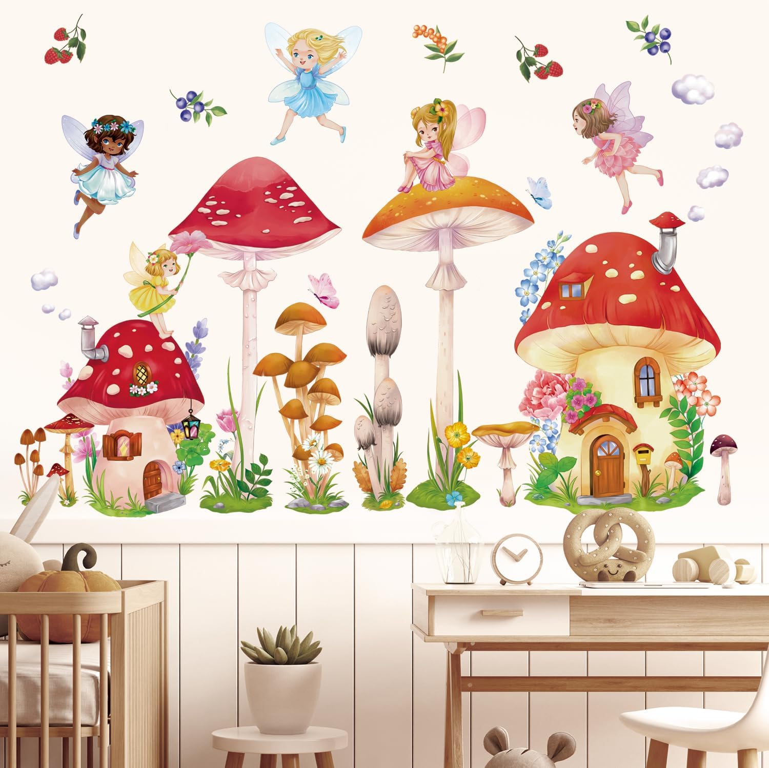 Amazon.com: Removable Fairy Wall Decals - Peel & Stick for Girls ...