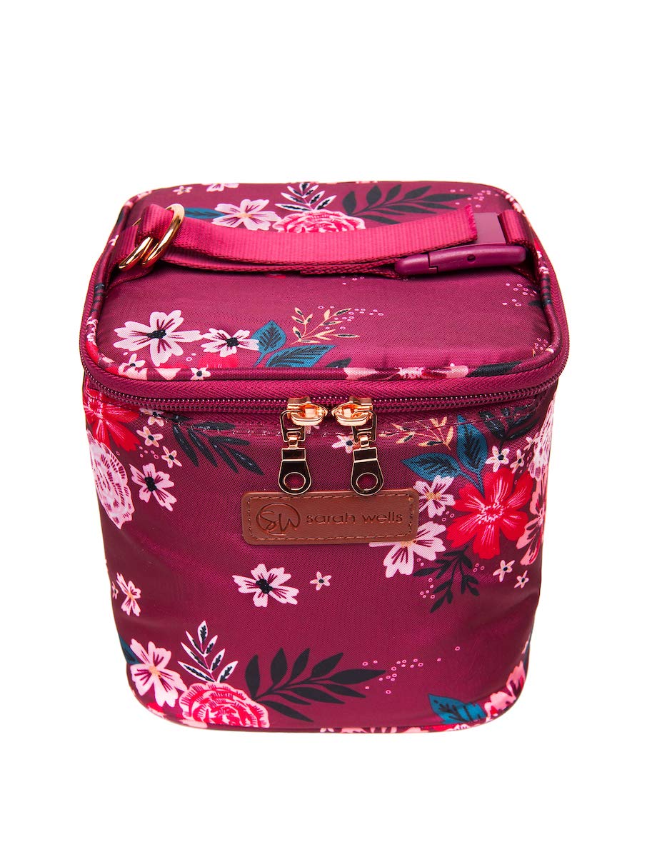 Sarah Wells Cold Gold Sac isotherme pour lait maternel avec bloc de glace (Berry Bloom)