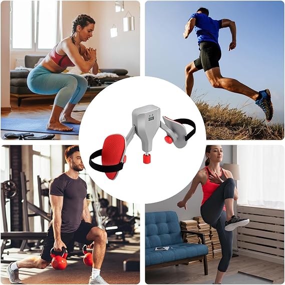 Hip Trainer - Adjustable Thigh Muscle Machine, Home Fitness Gear | Compact Leg Toning Tool, Strength Accessories, Gym Equipment for Girls, Boys, Women, Men, Training Devices, Body Sculpting Kit