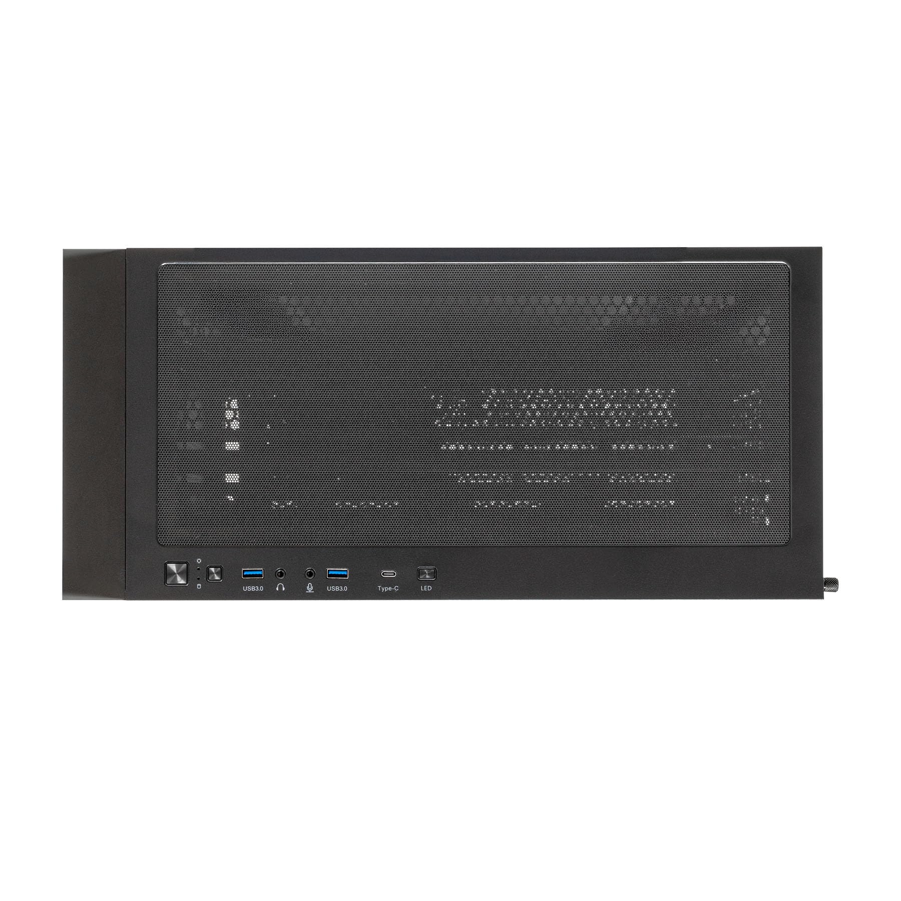 UNYKAch Caja ATX Revelat Mesh Black – Torre Gaming con 4 Ventiladores ARGB, USB 3.0 & USB C Gen2, Lateral de Cristal Templado, Soporta Tarjetas gráficas hasta 425 mm y refrigeración líquida 360 mm