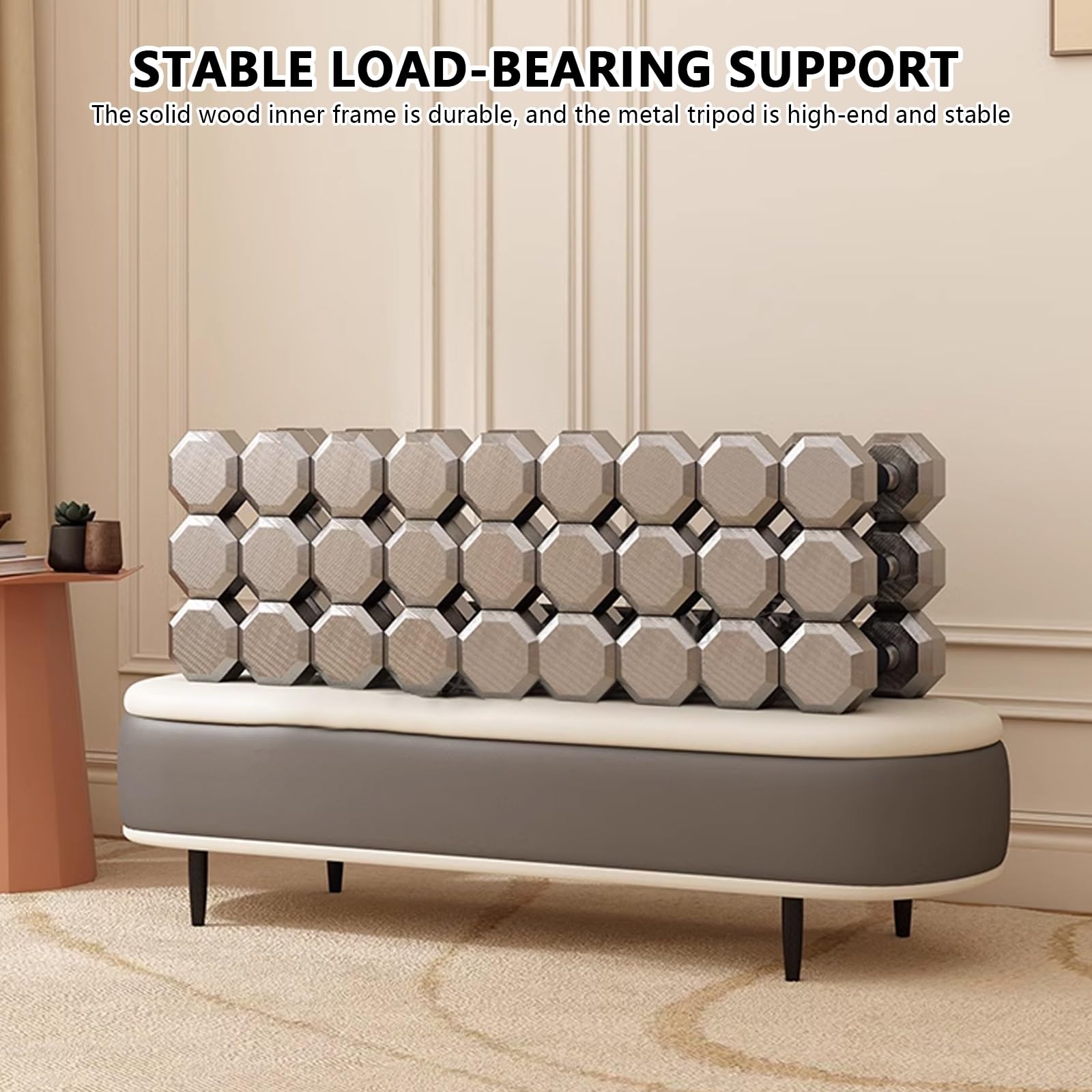 Moderno Tapizado Banco Zapatero con Asiento Almacenaje para Sala de Estar Banqueta de Dormitorio Mueble de Entrada y Reposapiés para Sofá.