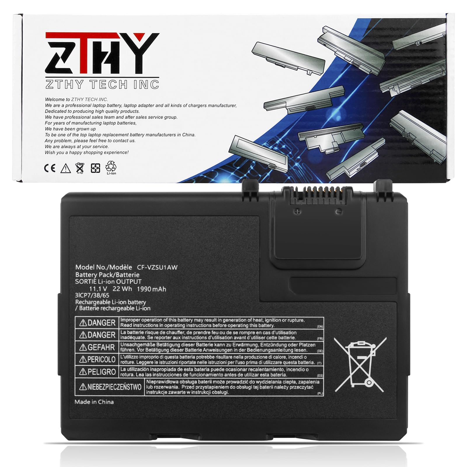 Amazon.com: CF-VZSU1AW CF-VZSU1AJS CF-VZSU1AR Battery Replacement