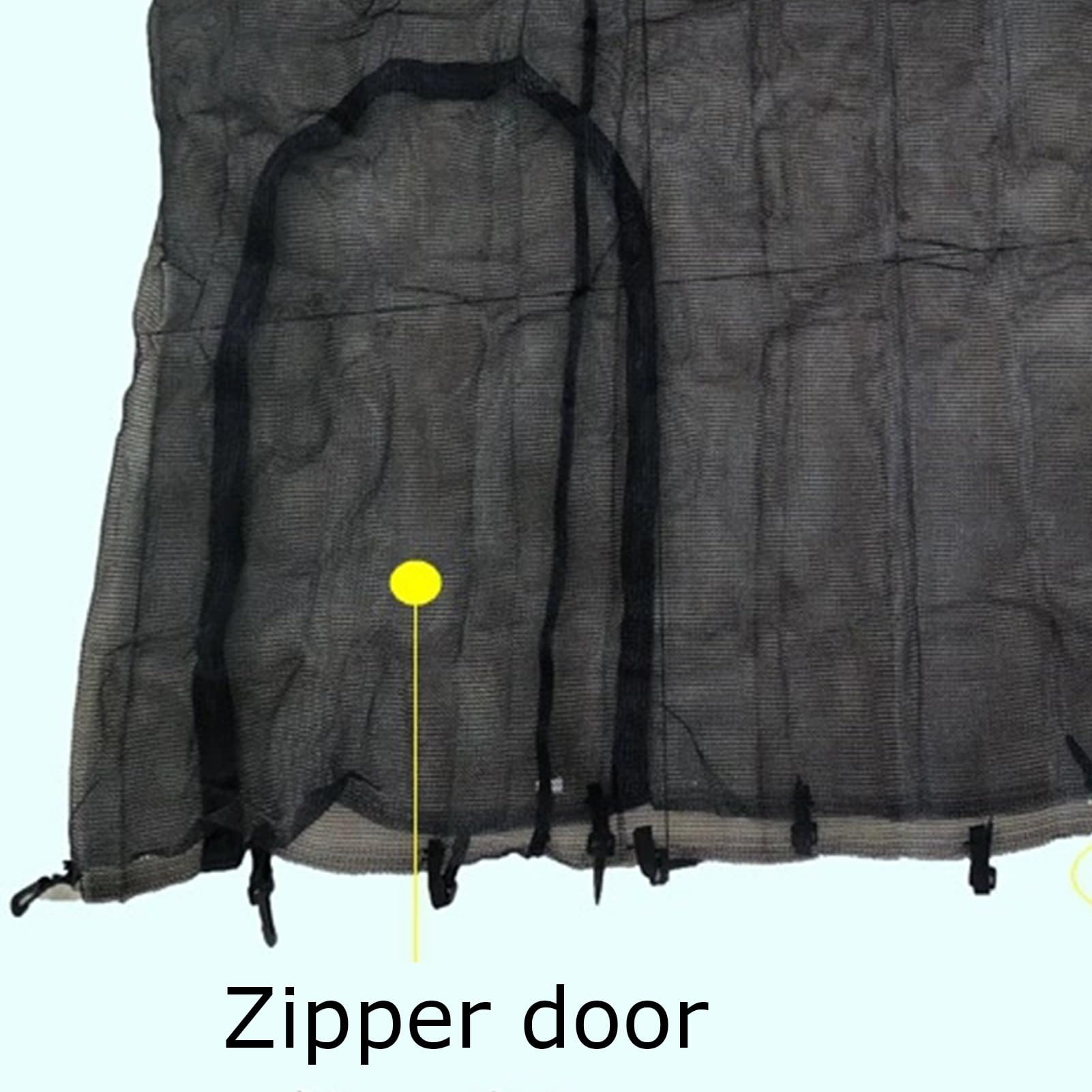 Zamiennik siatki zabezpieczającej do trampoliny dla dzieci, trwała, odporna na rozdarcie siatka z tworzywa PP, do trampolin 122, 152 cm, niezbędne akcesoria do bezpiecznej zabawy