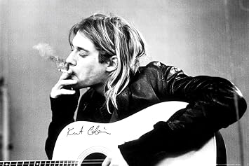 Kurt Cobain Smoking Poster 24x36 PSA033767