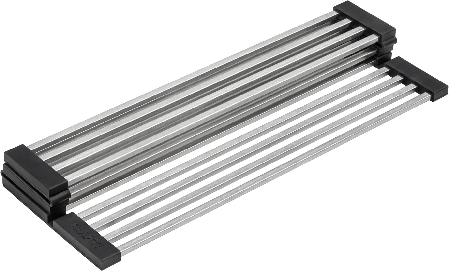 Stainless Steel and Silicone Foldable Drying Rack for Workstation Sinks Dish Mat Trivet - RVA1395