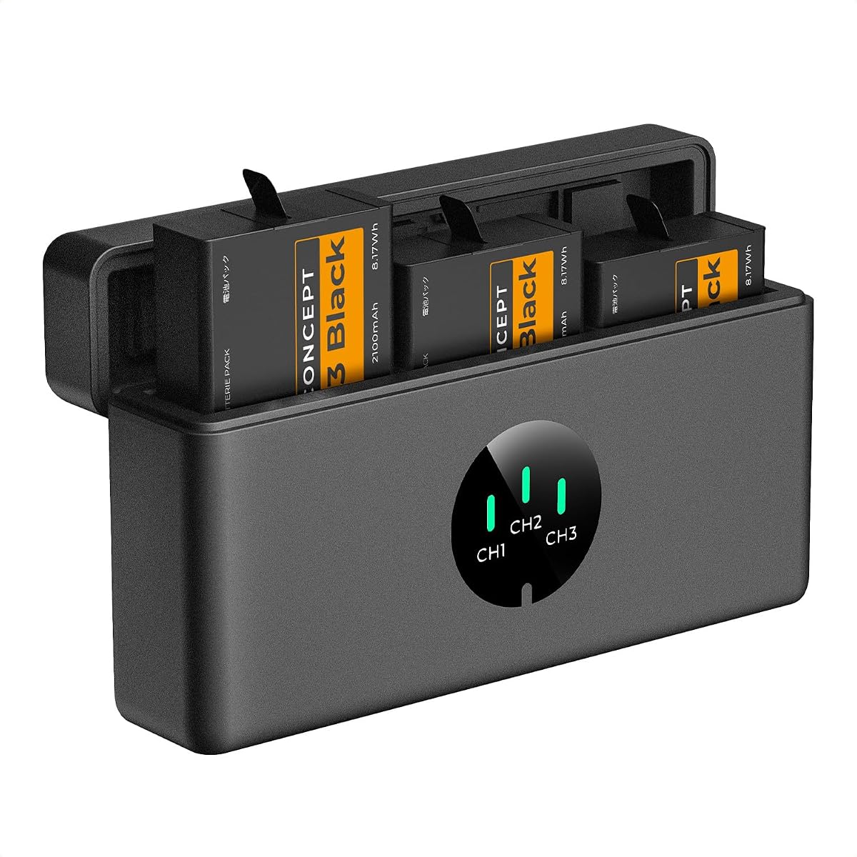 Hero 13 Battery, 3-Pack Enduro Hero13 Batteries and Upgraded Fast Charger Compatible with GoPro Hero 13 Black Camera