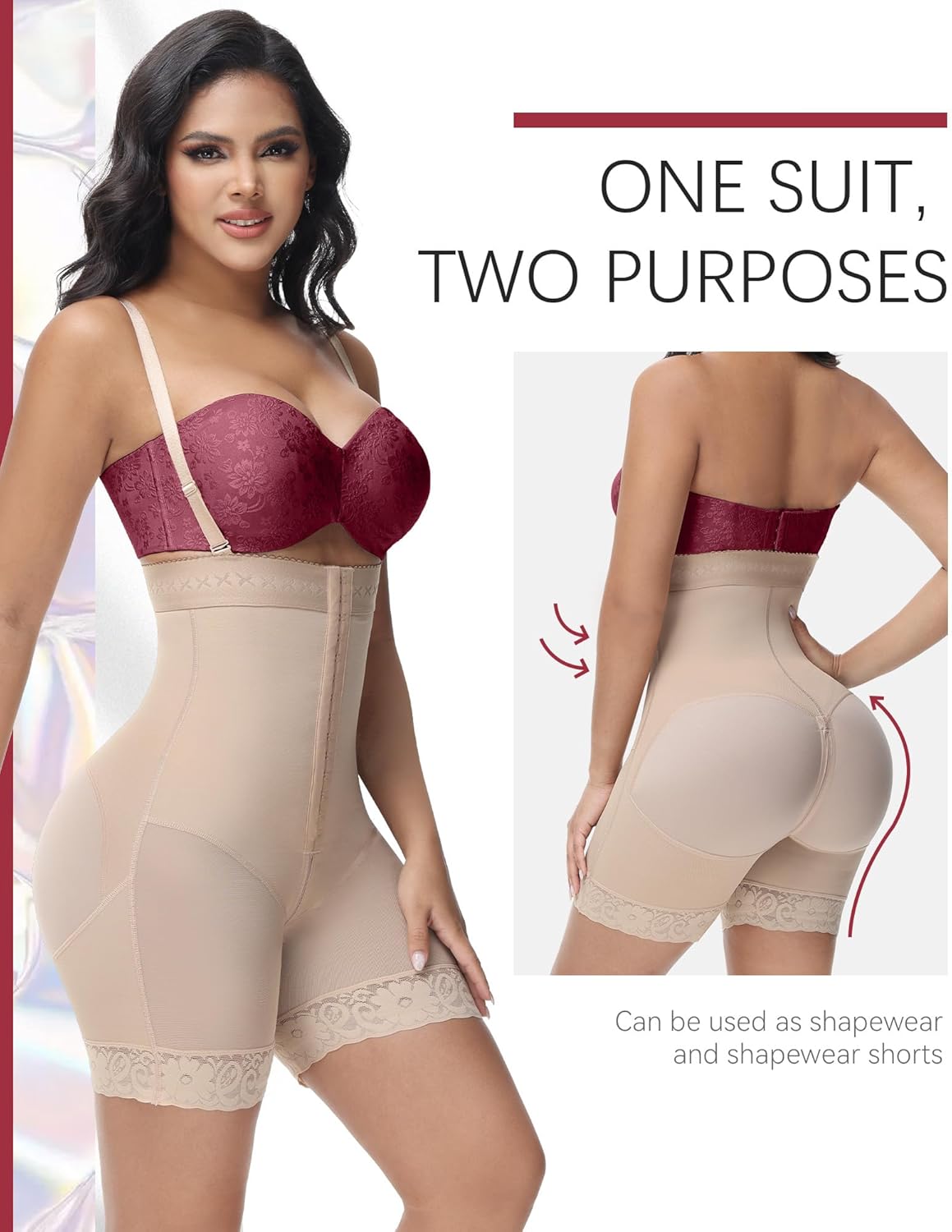 SHAPSHE Fajas Colombianas Shapewear for Women Post Surgery Tummy Tuck Body Shaper Shorts Faja Abdomen Mujer High Compression Garments - Image 2