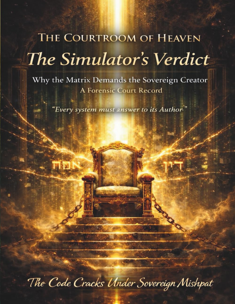 The Courtroom Of Heaven: The Simulator's Verdict: Why The Matrix Demands the Sovereign Creator - A Forensic Court Record