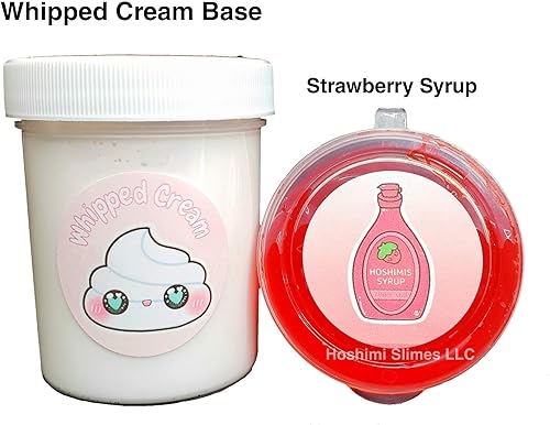 Miniatura 3 de Kit de slime de gofres de fresa para niños a partir de 8 años  Mantequilla perfumada y limo de nube con gofres de arcilla, chispas, jarabe y